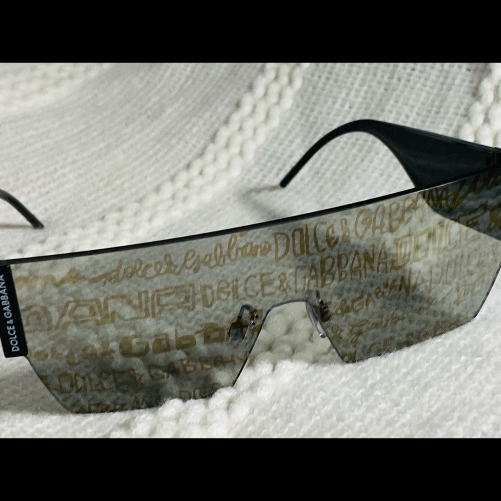 NEW!! $325 DOLCE & GABBANA BLACK- SILVER/GOLD GRAFFITI SUNGLASSES DG2283  3277K1